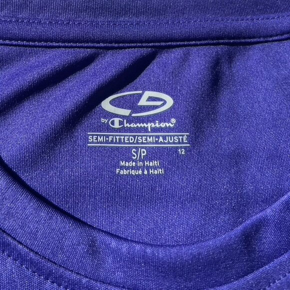 C9 Champions Short-Sleeve, Purple Patterned, Semi-Fitted Tee - Picture 13 of 15